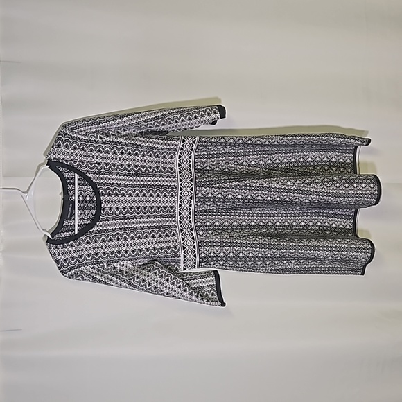 Nina Leonard Like New Black/White  Dress Size XL - Picture 1 of 5